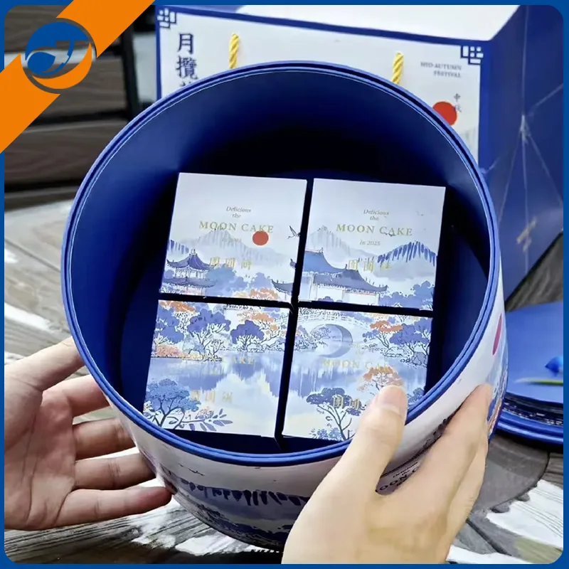 Mooncake opari kutxa bikaina